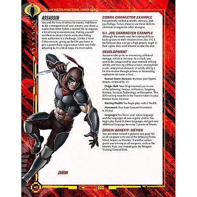 Renegade Game Studio G.I. JOE Roleplaying Game Cobra Codex Hardcover RPG Sourcebook
