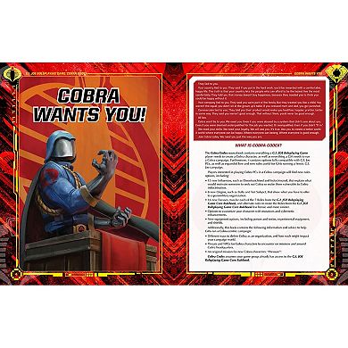 Renegade Game Studio G.I. JOE Roleplaying Game Cobra Codex Hardcover RPG Sourcebook