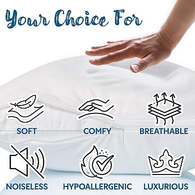 Guardmax Waterproof Zippered Pillow Protector 6 Pack