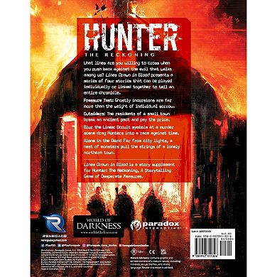 Renegade Game Studio Hunter: The Reckoning 5th Edition Roleplaying Game: Lines Drawn in Blood Chronicle Book