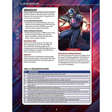 Renegade Game Studio G.I. JOE Roleplaying Game Quartermaster's Guide to Gear Sourcebook