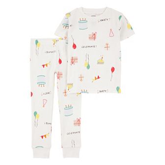 Toddler Carter's 2 pc Birthday Snug-Fit Cotton Pajama Top & Pajama Pants