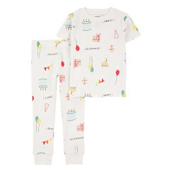 Toddler Carter's 2 pc Birthday Snug-Fit Cotton Pajama Top & Pajama Pants