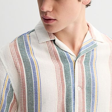 Men's Retrofit Textured Camp Shirt