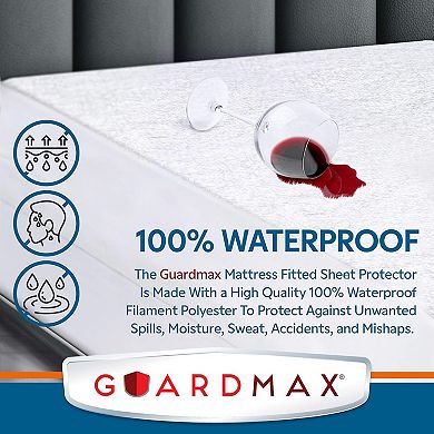 Guardmax Waterproof Fitted Cotton Terry Mattress Protector