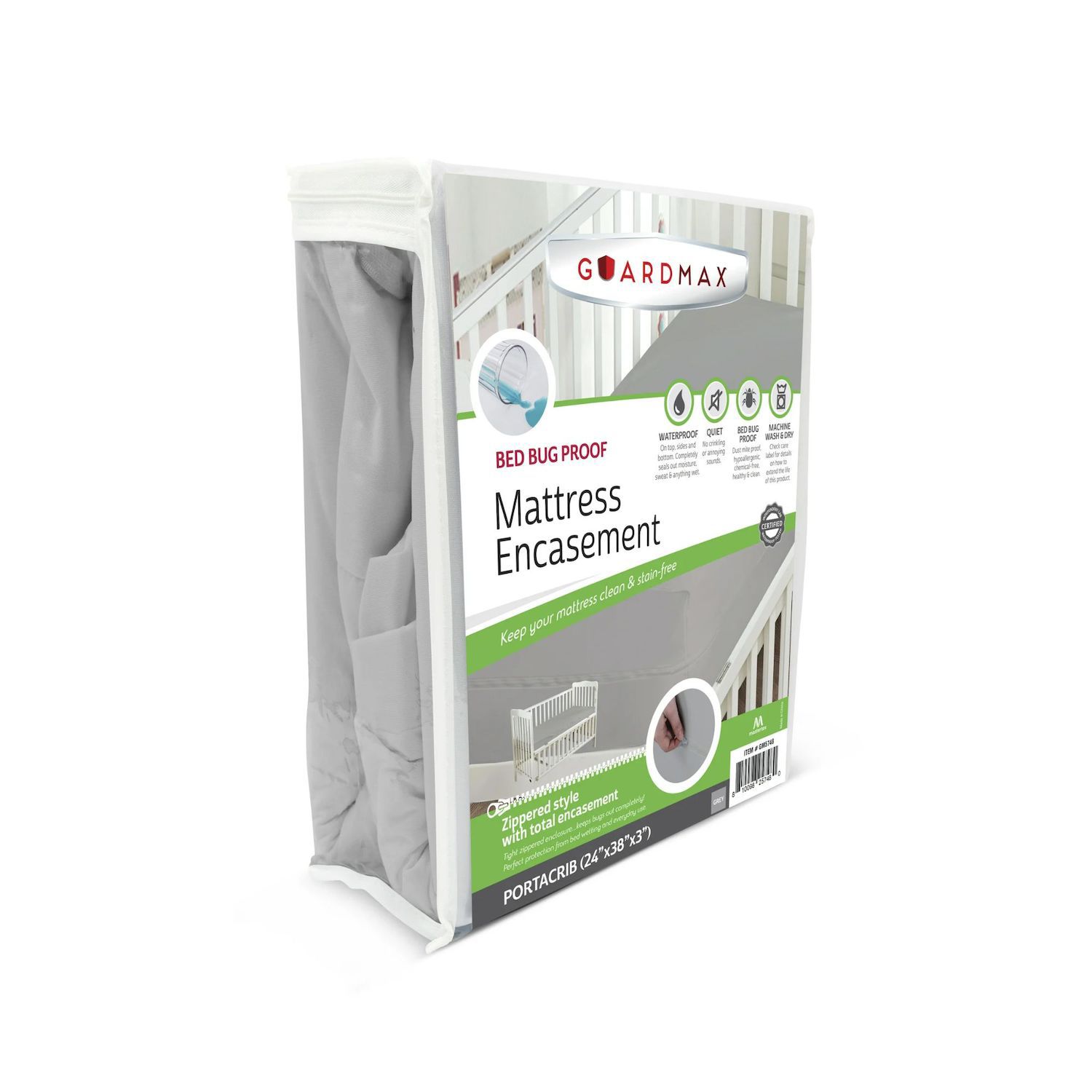 Zippered Mattress Encasement – Bed Bug Proof, Waterproof & Washable Microfiber Cover