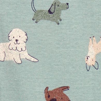 Baby Boy Carter's Dog Print One-Piece Footie Pajamas
