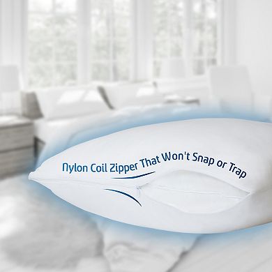 The Grand Poly-cotton Zippered Pillow Protector 2 Pack