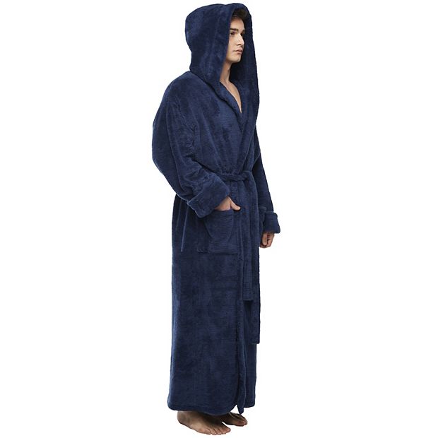 long hooded dressing gowns Mens Next Grey Supersoft Hooded Dressing Gown S