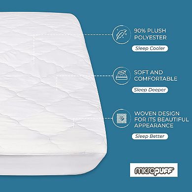 Micropuff Down Alternative Microfiber Mattress Pad