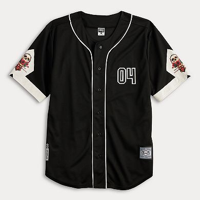 Men's GTL4 Skull Rose Baseball Jersey