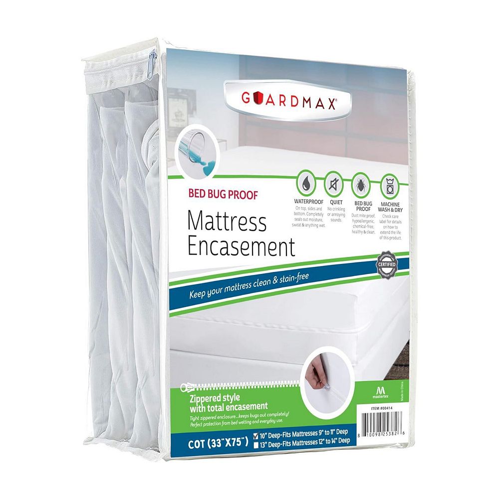 Guardmax Waterproof Zippered Mattress Encasement