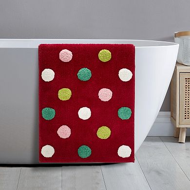 Nicole Miller Holiday Washable Bath Rug