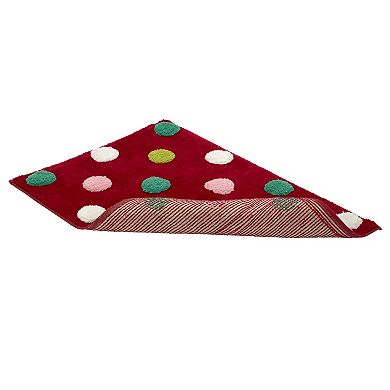 Nicole Miller Holiday Washable Bath Rug