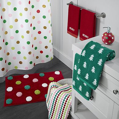 Nicole Miller Holiday Washable Bath Rug