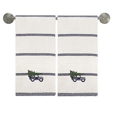 IZOD Embroidered 2-Piece Hand Towel Set