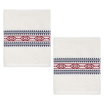 IZOD Embroidered 2 pc Hand Towel Set
