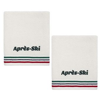 IZOD Embroidered 2 pc Hand Towel Set