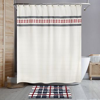 IZOD Print Shower Curtain