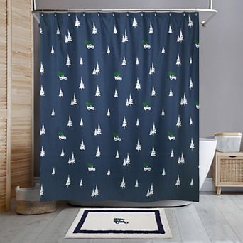 IZOD Print Shower Curtain