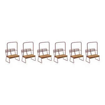 Melrose 6 pc Ski Chair Lift Christmas Ornament Set