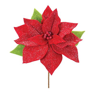 Melrose 2-pc. Poinsettia Flower Stem Set