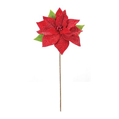 Melrose 2-pc. Poinsettia Flower Stem Set