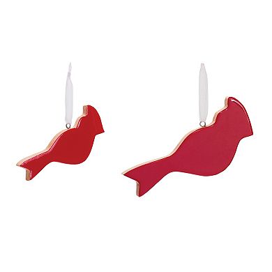 Melrose 6-pc. Glass Cardinal Bird Christmas Ornament Set