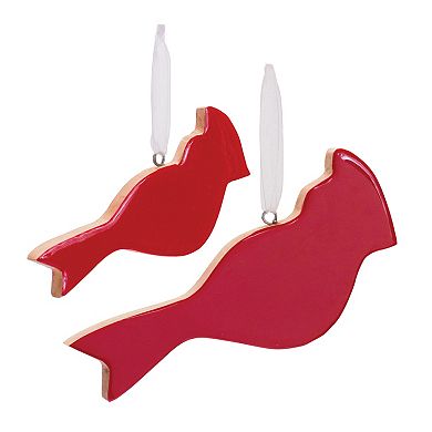Melrose 6-pc. Glass Cardinal Bird Christmas Ornament Set