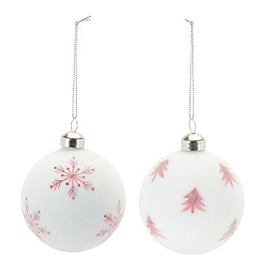 Melrose 12-pc. Frosted Ball Christmas Ornament Set