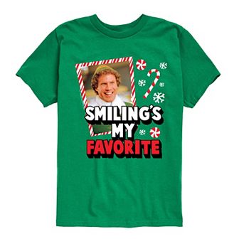 Boys 8-20 Elf Smiling's My Favorite Graphic Tee