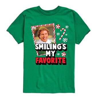Boys 8-20 Elf Smiling's My Favorite Graphic Tee