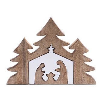 Melrose Nesting Wood Nativity Display