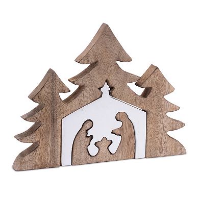 Melrose Nesting Wood Nativity Display