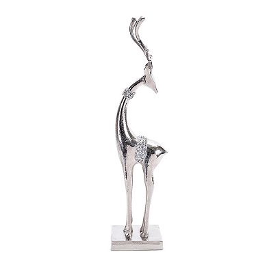 Melrose Aluminum Metal Holiday 2-pc. Deer Set