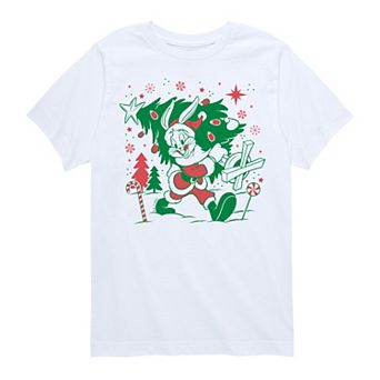 Boys 8-20 Looney Tunes Bugs Christmas Graphic Tee