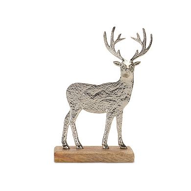 Melrose 2-pc. Metal Deer Front Silhouette Table Decor Set