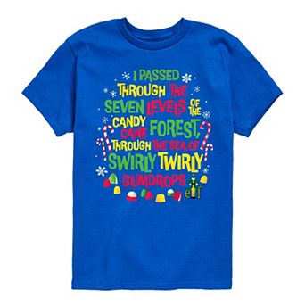 Boys 8-20 Elf Candy Cane Forest Graphic Tee