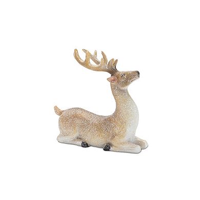 Melrose 6-pc. Glittered Holiday Deer Figurine Table Decor Set