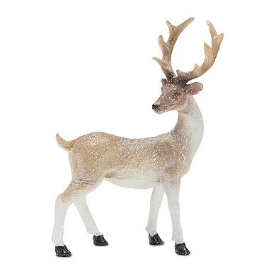 Melrose 6-pc. Glittered Holiday Deer Figurine Table Decor Set