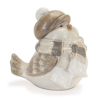 Melrose Glittered Winter Bird 4-pc. Figurine Set