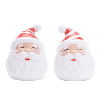 Melrose 2 pc Santa Salt and Pepper Shaker Set