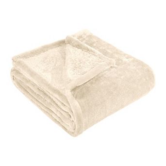 SUPERIOR Solid Fleece Medium Weight Ultra-Plush Throw Blanket