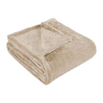SUPERIOR Solid Fleece Medium Weight Ultra-Plush Throw Blanket