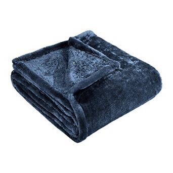 SUPERIOR Solid Fleece Medium Weight Ultra-Plush Throw Blanket