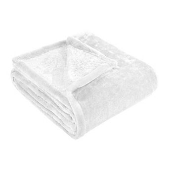 SUPERIOR Solid Fleece Medium Weight Ultra-Plush Throw Blanket