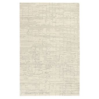 Town and Country Luxe Remi Abstract Line Art Handcrafted 100% Wool Runner Area Rug