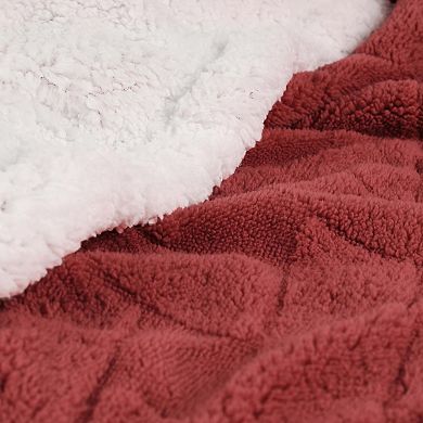 SUPERIOR Nuuk Reversible Plush Sherpa Fleece Blanket