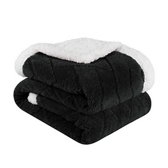SUPERIOR Nuuk Reversible Plush Sherpa Fleece Blanket