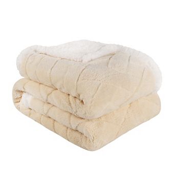 SUPERIOR Nuuk Reversible Plush Sherpa Fleece Blanket